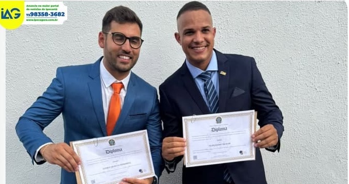 O vereador Gleiber Junior foi diplomado no Fórum de Santo Amaro