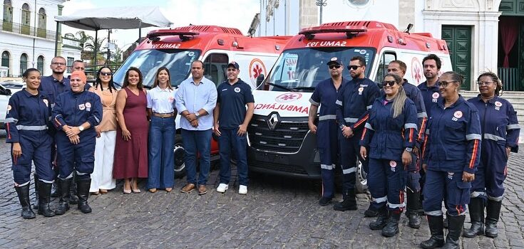 Santo Amaro recebe duas novas ambulâncias para o SAMU