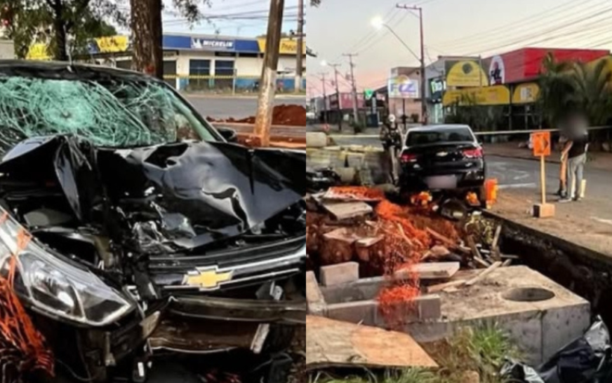 Pai e filho morrem em acidente de moto após colisão com carro na madrugada