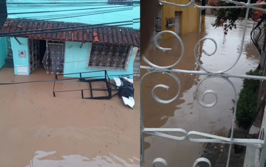 Temporal causa transbordamento do Rio Subaé e deixa rastro de destruição em Santo Amaro