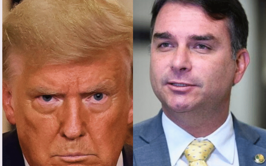 Flávio Bolsonaro pede a Trump que suspenda taxa de 50% após ação da PF contra seu pai